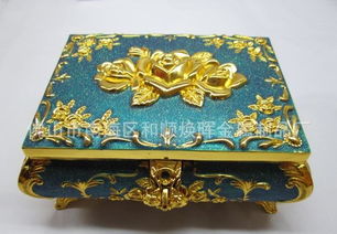 俄罗斯风情金属首饰盒 畅销欧美的工艺品珠宝盒与情侣戒指包装盒